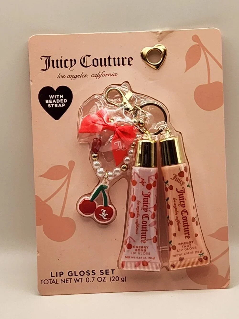 Juicy Couture Lip Gloss set key chain NIP